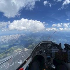 Verortung via Georeferenzierung der Kamera: Aufgenommen in der Nähe von Gemeinde Werfen, Österreich in 3500 Meter